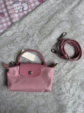 Longchamp Le Pliage Mini Pink Bag